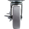 Shepherd Hardware 4 In. Thermoplastic Swivel Plate Caster with Brake 9736 201238