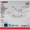 Satco 5 In.-6 In. Retrofit Non-IC Rated White LED Recessed Light Kit S39313 501632