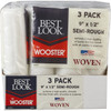 Best Look By Wooster 9 In. x 1-2 In. Premium Woven Fabric Roller Cover (3-Pack) DR464-9 772271