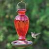 Perky-Pet 18 Oz. Daisy Vase Vintage Glass Hummingbird Feeder 8133-2 Pack of 2 705425