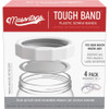 Masontops Wide-Mouth Tough Canning Jar Band (4-Count) TB4WWHT 602989