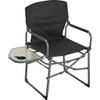 Black Polyester Director Camp Folding Chair with Side Table AC3008A