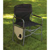 Outdoor Expressions Black Polyester Director Camp Folding Chair with Side Table AC3008A 801517