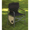 Black Polyester Director Camp Folding Chair with Side Table AC3008A 801517