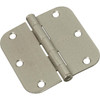 National Hardware 3-1/2 In. x 5/8 In. Radius Satin Nickel Door Hinge (3-Pack)