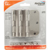 National Hardware 3-1-2 In. x 5-8 In. Radius Satin Nickel Door Hinge (3-Pack) N830-328 200679