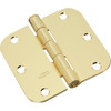 National Hardware 3-1/2 In. x 5/8 In. Radius Polished Brass Door Hinge (3-Pack)