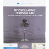 Denali Aire 18 In. 3-Speed Black Oscillating Pedestal Fan with Remote 1DAFP18R 500918