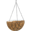 Best Garden 14 In. Steel Rod Black Powder Coat Hanging Plant Basket HB1301-14-5 756150