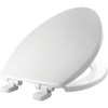 Bemis Mayfair Elongated Closed Front Slow Close White Plastic Toilet Seat 180SLOW-000 401778