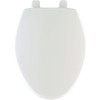 Bemis Mayfair Elongated Closed Front Slow Close White Plastic Toilet Seat