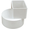 IPEX 2 In. x 3 In. Downspout to 4 In. PVC Pipe Offset Adapter