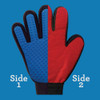 True Touch 2-In-1 Silicone Tip Five Finger Deshedding Pet Glove PKB08124 704966