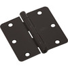 National Hardware 3 In. Oil Rubbed Bronze 1/4 In. Radius Door Hinge N830-202