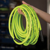 Flexzilla 1-4 In. x 100 Ft. Polymer-Blend Air Hose with 1-4 In. MNPT Fittings HFZ14100YW2 570385
