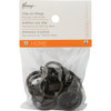 Kenney 5-8 In. To 3-4 In. Clip Curtain Ring, Brown (14-Pack) KN75003 602392