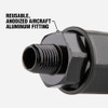 Flexzilla Pro 1-4 In. Barb 1-4 In. MNPT Reusable Air Hose End RP900250 570407