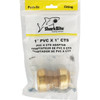 SharkBite 1 In. CTS X PVC Brass Push-to-Connect Coupling UIP4020A 404140