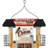 Nature's Way 6 Qt. Natural Cedar Hopper Bird Feeder with Suet Cages CWF19 704620