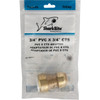 SharkBite 3-4 In. CTS X PVC Brass Push-to-Connect Coupling UIP4016A 404134