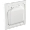 No-Pest 4 In. White Plastic Wide Mount Dryer Vent Hood NPWRW