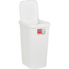 Hefty 13 Gal. White Wastebasket with Lid HFT-2166000-4 602134