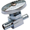 SharkBite 1/2 In. CF x 3/8 In. CF Multi-Turn Straight PEX Stop Valve 23062LF