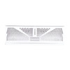 Selkirk 15 In. White Steel Baseboard Diffuser 3015W15R