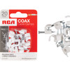 RCA White RG6 or RG59 Nail-In Coaxial Staple (20-Count) VH102R