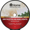 Home Impressions Pure White 200-Bulb Faceted M5 Mini LED Light Set