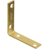 National Hardware 2-1/2 In. x 5/8 In. Brass Steel Corner Brace (4-Count)