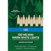 Home Impressions Warm White 100-Bulb Faceted M5 Mini LED Light Set KT-LED-2406 900324