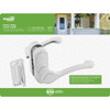 National Hardware White Lever Screen/Storm Door Latch
