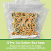 FoodSaver 1 Gal. Pre-Cut Bag (12-Count) 2215036 620322