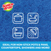 Scotch-Brite Non-Scratch Scour Pads, 6 In. x 3 In. (3-Pack) 623-10 600971