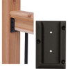 Deckorators Black Plastic Rail Bracket (2-Pack) 74834