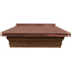 Deckorators 6 In. x 6 In. Plastic Top, Cedar Base Press-On Post Cap 207003 160205