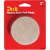 Do it 3 In. Round Self Adhesive Heavy-Duty Furniture Glide (4-Pack) 242608 242608