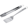 Weber Soft Rubber Grip Stainless Steel 2-Piece Barbeque Tool Set 6707 800836 Weber Soft Rubber Grip Stainless Steel 2-Piece Barbeque Tool Set 6707 800836
