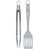 Weber Soft Rubber Grip Stainless Steel 2-Piece Barbeque Tool Set 6707 800836 Weber Soft Rubber Grip Stainless Steel 2-Piece Barbeque Tool Set 6707 800836