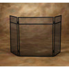 Home Impressions 3-Panel Black Mesh Decorative Fireplace Screen FS-1011 428353