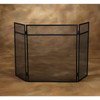 Home Impressions 3-Panel Black Mesh Decorative Fireplace Screen FS-1011 428353