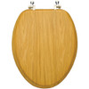 Home Impressions Elongated Closed Front Oak Veneer Toilet Seat WMS-19-V 400539