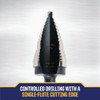 Irwin Unibit 7-8 In. & 1-1-8 In. #9 Step Drill Bit, 2 Steps 10239 354654