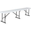 Lifetime 6 Ft. White Granite Fold-In-Half Bench 80305