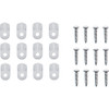 Prime-Line White Turn Button Screen Clip (12-Pack) PL7738 260592