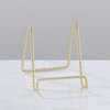 Tripar 4 In. Brass Twisted Wire Plate Stand 23-1244 636622