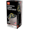 Do it Best 30 Gal. Large Black Trash Bag (20-Count) 602508 602508
