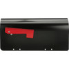 Gibraltar Ironside Black Steel Post Mount Mailbox MB801BAM 208180