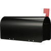 Gibraltar Ironside Black Steel Post Mount Mailbox MB801BAM 208180
